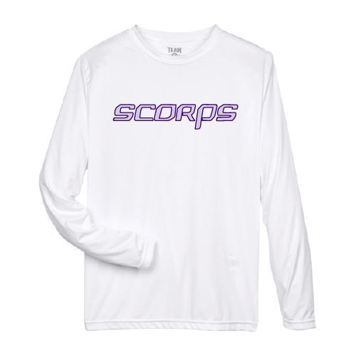 Mens LS Dri Fit - Scorps - White